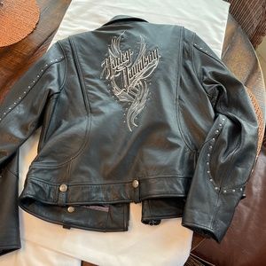 Black Leather Woman’s HD Jacket